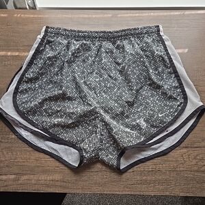 Nike Women's Black and Gray Athletic Shorts